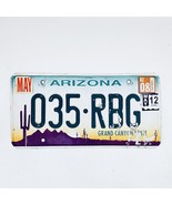 2012 United States Arizona Grand Canyon Passenger License Plate 035-RBG - $267.21 MXN