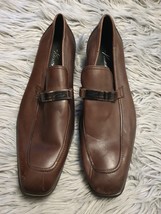 Kenneth Cole Brown leather men&#39;s loafers size UK 7.5 - £107.57 GBP