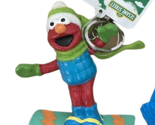 Kurt Adler Sesame Street Key Chain Ornament Elmo Snowboarding - $7.56