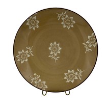 Nautica Island Shores Tableware Plate 9 inch Floral Tan and White - £7.19 GBP