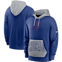 Chicago Cubs Mens Nike Heritage TRI-BLEND Pullover Hoodie - Large - £37.00 GBP