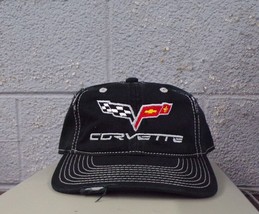 Corvette C6 Sports Car Adjustable Ball Cap Hat Chevy Chevrolet New - £16.78 GBP