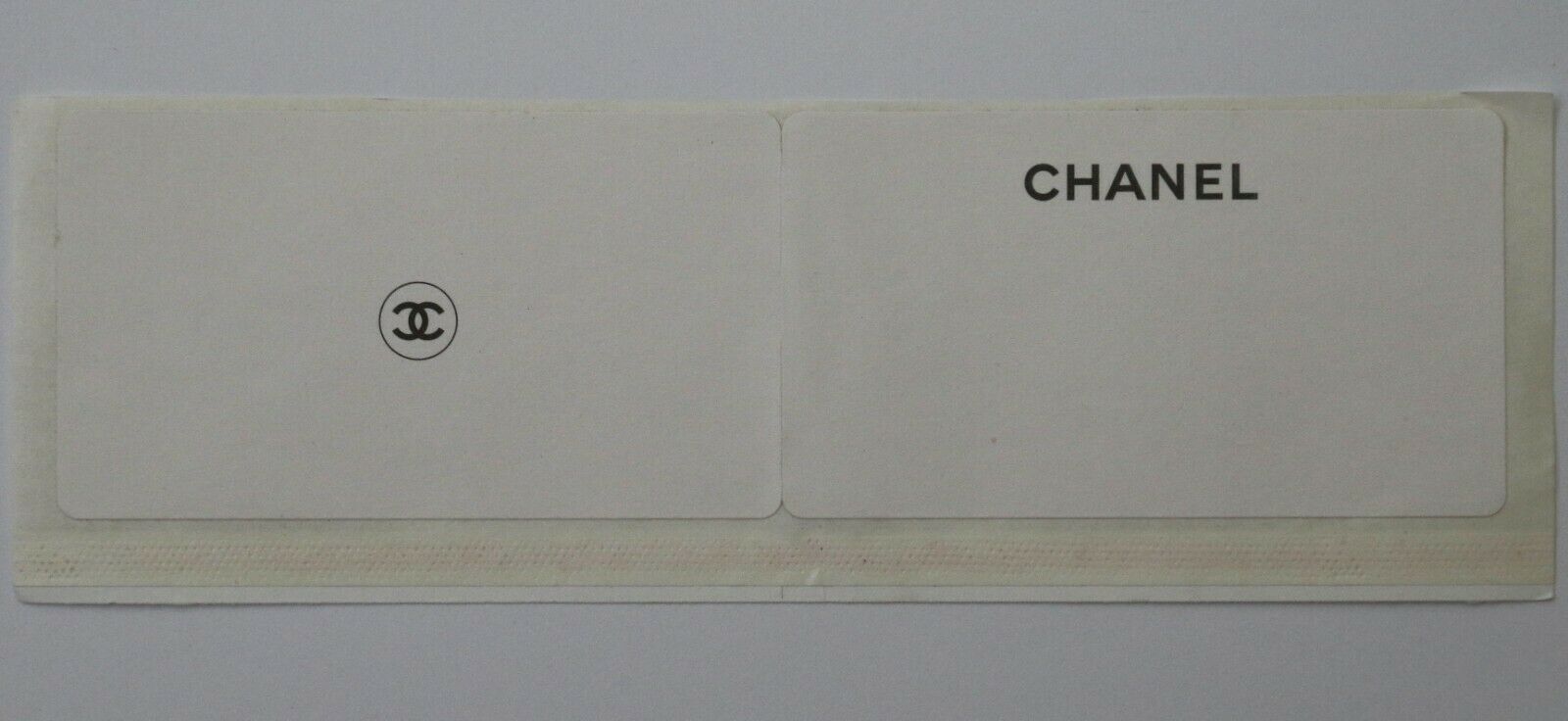 Authentic CHANEL White Double Sticker Gift Wrap Note - $7.95