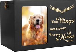 Pet Memorial Urns for Dog or Cat Ashes, Large Wooden Funeral Cremation U... - €48,35 EUR