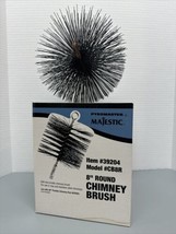 Chimney Brush 8” Round Stiff Wire Bristle Pyromaster Majestic #39204 CB8... - £11.53 GBP
