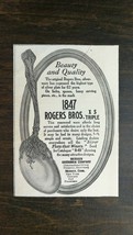 Vintage 1904 1847 Rogers Bros XS Triple Silver Plate Wear Original Ad 721 - $6.64