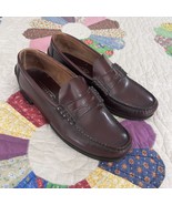 Leather Florsheim Penny Loafers 8.5 D US Burgundy Leather Dress Shoes Vi... - $552.13 MXN