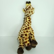 TY Classics Giraffe Plush Hightops Brown Yellow Stuffed Animal TySilk Silk 16&quot; - £20.56 GBP