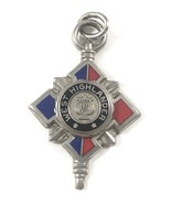 VTG Sterling Silver - BALE Enamel Pendant Key WEST HIGHLANDER Red &amp; Blue - $362.91 MXN