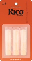 Rico by D&#39;Addario Bb Clarinet Reeds - Strength 2.5, 3-pack - $9.99