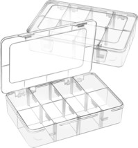 Jutieuo 2 Pack 8 Grids Bead Organizer and Storage Plastic 7.3 x 4.9 x 1.... - $306.92 MXN