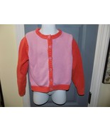 LANDS&#39; END PINK/ORANGE CARDIGAN SIZE M (5/6) GIRL&#39;S EUC - $421.14 MXN