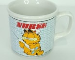Vintage Garfield Worlds Greatest Nurse Coffee Cup Tea Mug Enesco Jim Davis - £17.89 GBP