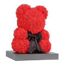 25cm Rose Bear Artificial Pe Flower Valentine&#39;s Mother&#39;s Day Wife Gift - £28.36 GBP