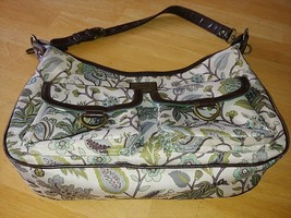 GIGI HILL LOS ANGELES LARGE CANVAS FLORAL TOTE/SHOULDER BAG-GENTLY USED - £10.40 GBP