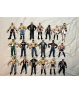 WWE Lot Of 19 Jakks Wrestling Figures ECW WCW WWF Rock HHH Mankind Flair... - £39.66 GBP