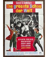 *Cecil B. DeMille&#39;s GREATEST SHOW ON EARTH (1952) German Poster Hutton &amp;... - £154.08 GBP