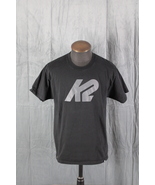 Snowboard Shirt - K2 Snowbards Black with Silver Logo - Men&#39;s Large - €33,26 EUR