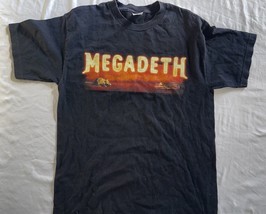 Vintage Megadeath Tour Concert Band Tee Black T Shirt Large Rare Dates 1999 - $48.49