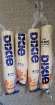 Vintage Lot of 4 Packs Dixie Paper Cups Cold Liquids No 120 Collectible Picnic - £80.17 GBP