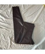 Joie Women's Brown Faux Leather Dress Pants Size M Casual - $11.48