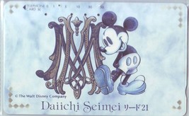 Walt Disney Mickey Mouse Daiichi Seimei Japan NTT Phone  Card - $20.00