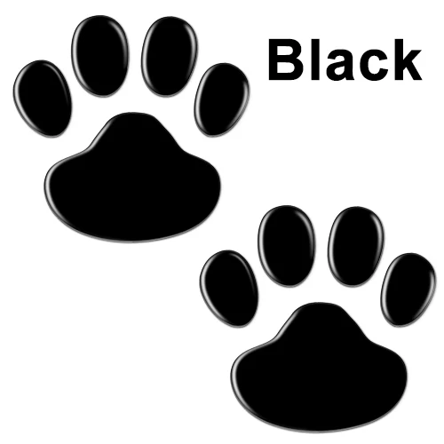 2Pcs/Set Car Stickers and Decals Paw 3D  Dog Cat  Foot Prints Footprint ... - $80.44