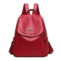 High Quality PU Leather Backpack Women Travel Backpack Purse for Women Designer  - £43.13 GBP