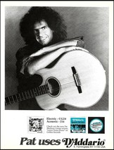 Pat Metheny 1989 D&#39;Addario acoustic guitar strings advertisement 8x11 ad print - £3.09 GBP