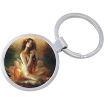 Orange Mermaid Keychain - Includes 1.25 Inch Loop for Keys or Backpack - £8.48 GBP