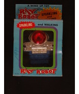 RAY ROBOT-WIND-UP-COOL-STILL IN BOX-UNIQUE DESIGN-SPARKING AND WALKING - £37.43 GBP