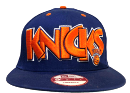 N.Y. Knicks NBA Hardwood Classics Blue Orange Embossed Stitched Hat Cap ... - £25.21 GBP