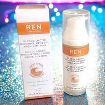 Ren Cl EAN Skincare Glycol Lactic Radiance Renewal Mask 1.7 Oz New In Box - £27.65 GBP