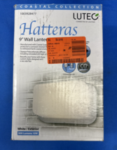 LUTEC Coastal Hatteras White Outdoor Integrated LED Bulkhead Wall Lantern - $44.54