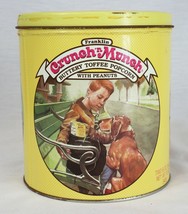 VINTAGE 1989 Franklin Crunch N Munch Toffee Popcorn Empty Collectible Tin - $19.79