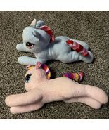 Greenbrier 2 Plush Ponies Pink &amp; Blue 8” Tags Removed - $180.12 MXN