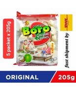 BORO Coconut Cookies Original Coconut Flavour 5 packet x 205g Kuih Bangk... - £52.07 GBP