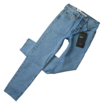 NWT Levi&#39;s Wedgie in Tango Talks High Rise Raw Hem Heavyweight Denim Jeans 24 - £41.56 GBP