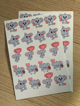  Koala Bears Love II | Valentine&#39;s Day | Vinyl Glossy Sticker Sheet    - $3.71