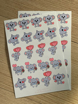  Koala Bears Love II | Valentine&#39;s Day | Vinyl Glossy Sticker Sheet    - £2.77 GBP