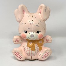 Enesco Pink Bunny Rabbit Brahms Lullaby Music Box Easter Nursery READ - $15.79