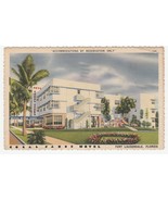 Vintage Postcard Coral Sands Hotel Fort Lauderdale Florida Art Deco 1947... - £7.77 GBP