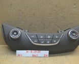 16-18 Chevrolet Cruze Temperature Climate 39028880 Control 272-7e2 bx3 - $10.77