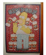 The Simpsons Poster Mosaic TV Simpson&#39;s Commercial - $257.35 MXN