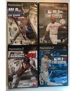 4 Major League Baseball PS2 Sport Games Lot MLB 10, 08, 06: The Show Bundle - £9.43 GBP
