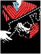 1993 Man holding a shotgun wears suit w/ American flag colors Poster.Decor Art. - £12.78 GBP+