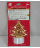 Vintage New Christmas House LED Metal Tree Lamp Bright Luminescence 3&quot; D... - $7.91