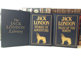 The Jack London Library - Stories of Adventure &amp; Tales of the North - leather - £47.78 GBP