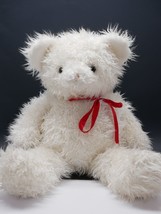 Vtg RUSS BERRIE Curlilocks White Teddy Bear 23&quot; Tall Stuffed Animal Plush - £13.54 GBP