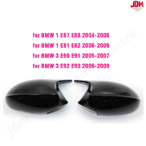 Black Mirror Cover Cap For BMW BMW E87 2004-2006 E81 2005-2009 E82 E88  - $46.74